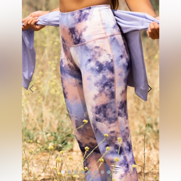 Roxy Pants - Roxy Kaileo High Waisted Ankle Length Workout Leggings Size XS